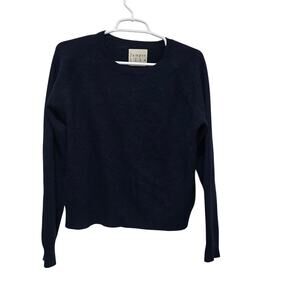 Jumper 1234 Cashmere Sweater Navy Crewneck Soft Luxury Size 2